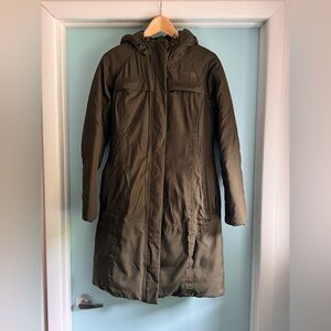 Women's north face Olive Hooded Parka